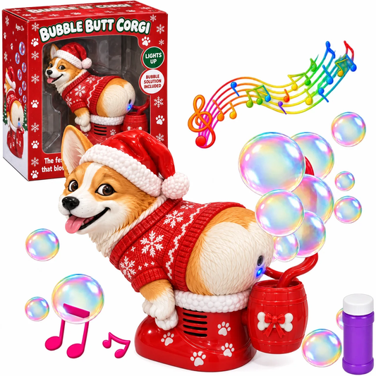 Bubble Butt Corgi – Festive Bubble Machine
